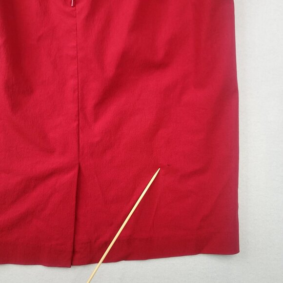Lane Bryant Red Knee-Length Pencil Skirt Size 18 Rayon Nylon Spandex *callout - Picture 6 of 6
